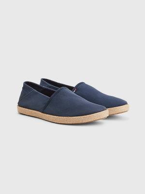 Blue Tommy Hilfiger Essential Espadrilles Men's Casual Shoes | TH215NBP