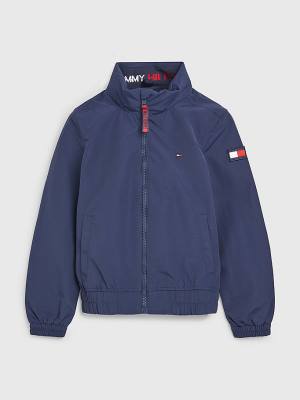 Blue Tommy Hilfiger Essential Hooded Boys' Jackets | TH715NAR