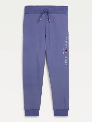 Blue Tommy Hilfiger Essential Logo Joggers Boys' Pants | TH054PUM