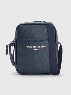 Blue Tommy Hilfiger Essential Perforated Reporter Men's Bags | TH604AQD