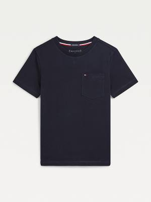 Blue Tommy Hilfiger Essential Pocket Boys' T Shirts | TH251VHE