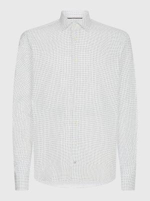 Blue Tommy Hilfiger Formal Dot Regular Fit Men's Shirts | TH640QOL