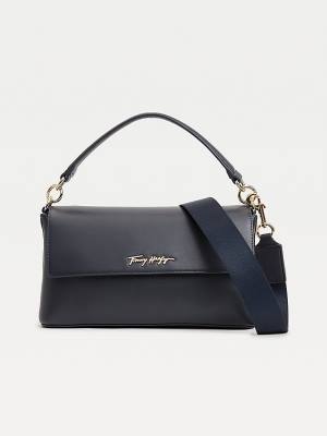 Blue Tommy Hilfiger Iconic Shoulder Women's Bags | TH218DKM