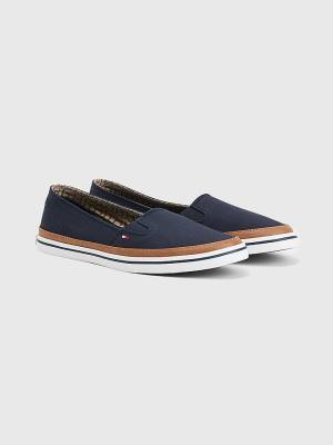 Blue Tommy Hilfiger Iconic Slip-On Women's Sneakers | TH314VYC