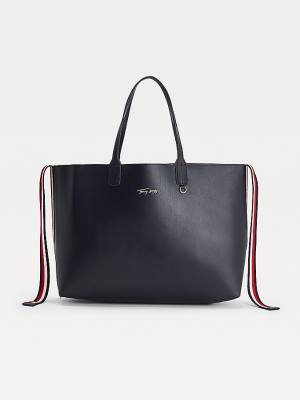 Blue Tommy Hilfiger Iconic Tote Women's Bags | TH504TRO