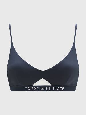 Blue Tommy Hilfiger Logo Waistband Bikini Bralette Women's Swimwear | TH142NKC