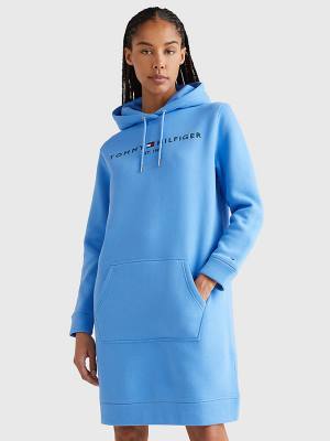 Blue Tommy Hilfiger Logo Women's Dress | TH193GSR