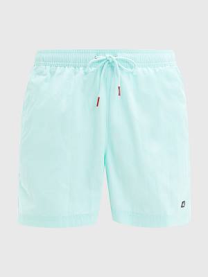 Blue Tommy Hilfiger Mid Length Drawstring Shorts Men's Swimwear | TH659FBR