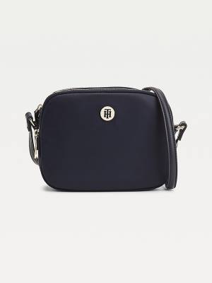 Blue Tommy Hilfiger Monogram Recycled Crossover Women's Bags | TH315AKH