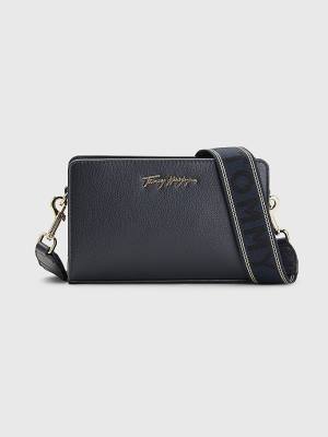 Blue Tommy Hilfiger Signature Camera Women's Bags | TH520AYS