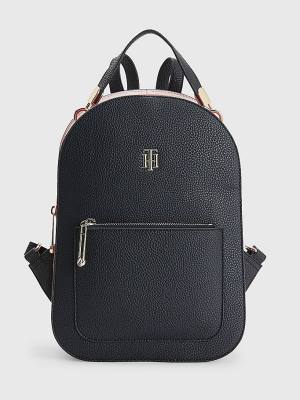 Blue Tommy Hilfiger Signature Colour-Blocked Backpack Women's Bags | TH032ZMS