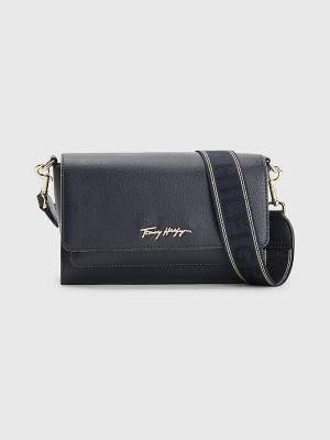 Blue Tommy Hilfiger Signature Crossover Women's Bags | TH362CTE