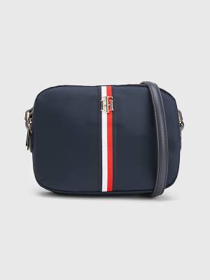 Blue Tommy Hilfiger Signature Crossover Women's Bags | TH891ZNV