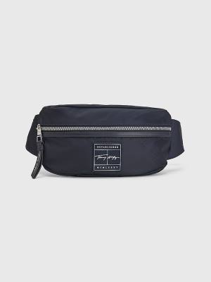 Blue Tommy Hilfiger Signature Logo Crossbody Men's Bags | TH928DBR