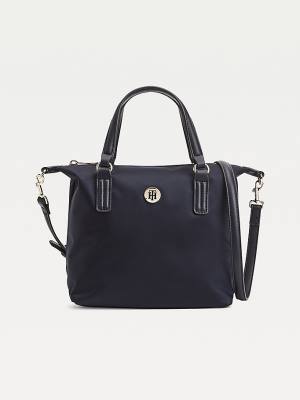 Blue Tommy Hilfiger Small Recycled Tote Women's Bags | TH327RSK