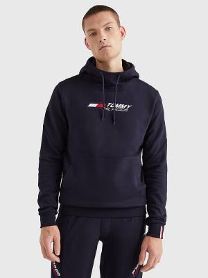 Blue Tommy Hilfiger Sport Essential TH Cool Men's Hoodie | TH209TUA