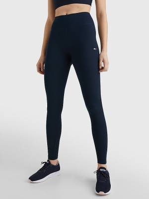 Blue Tommy Hilfiger Sport Full Length Women's Leggings | TH487JQY