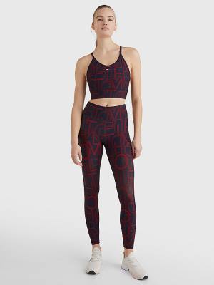 Blue Tommy Hilfiger Sport High Rise Full Length Women's Leggings | TH518ILP