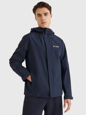 Blue Tommy Hilfiger Sport Slim Fit Windbreaker Men's Jackets | TH190WKA