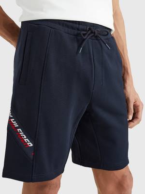 Blue Tommy Hilfiger Sport TH Cool Organic Cotton Men's Shorts | TH206OPN