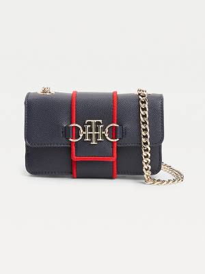 Blue Tommy Hilfiger TH Club Small Crossover Women's Bags | TH870AOS