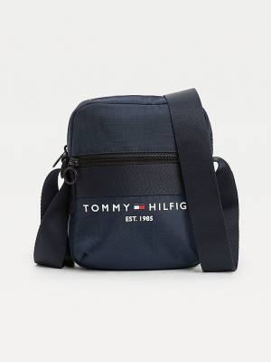 Blue Tommy Hilfiger TH Established Small Reporter Men's Bags | TH608SZE