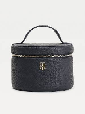 Blue Tommy Hilfiger TH Interlock Vanity Case Women's Bags | TH817UBX