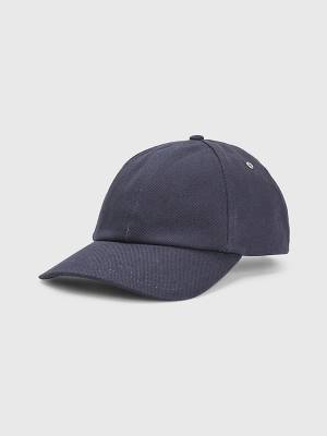 Blue Tommy Hilfiger TH Modern Signature Embroidery Cap Men's Hats | TH104PGL