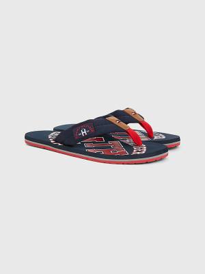 Blue Tommy Hilfiger Tommy Beach Men's Sandals | TH412JIZ