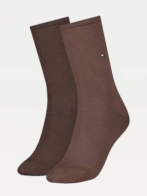 Brown Tommy Hilfiger 2-Pack Casual Women's Socks | TH376BNX