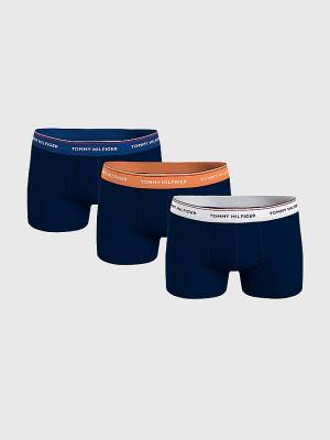 Brown Tommy Hilfiger 3-Pack Premium Essential Trunks Men's Underwear | TH506GAX