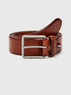 Brown Tommy Hilfiger Casual Leather Essential Men's Belts | TH175IGW