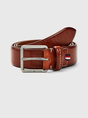 Brown Tommy Hilfiger Casual Leather Essential Men's Belts | TH478ELQ