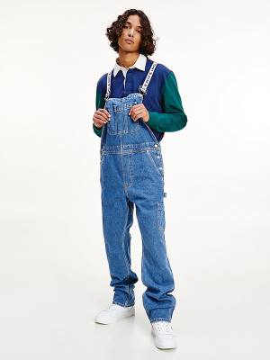 Denim Tommy Hilfiger Carpenter Denim Dungarees Men's Jeans | TH357YCN