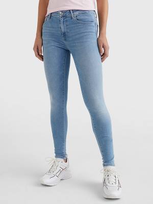 Denim Tommy Hilfiger Como Mid Rise Skinny TH Flex Women's Jeans | TH631THP