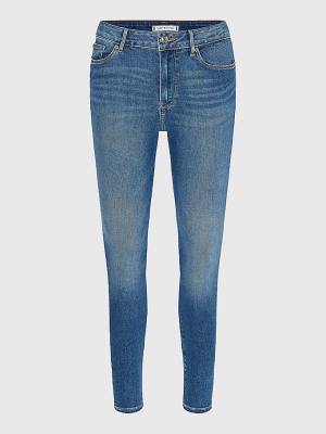 Denim Tommy Hilfiger Curve Harlem High Rise Super Skinny TH Flex Women's Jeans | TH862WHC