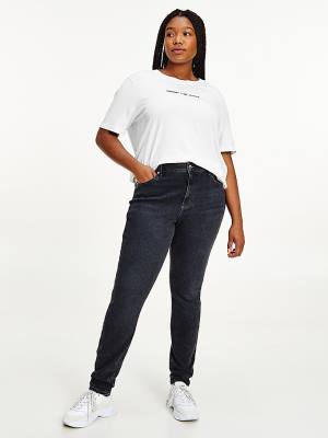 Denim Tommy Hilfiger Curve Melany Ultra High Rise Super Skinny Women's Jeans | TH732EOS