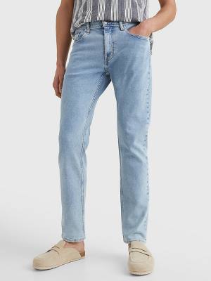 Denim Tommy Hilfiger Denton Straight Faded Men's Jeans | TH176ZXQ