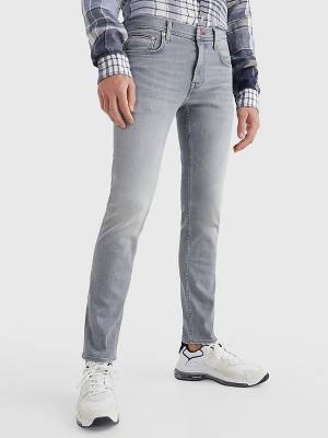 Denim Tommy Hilfiger Denton Straight Faded Men's Jeans | TH958NQC