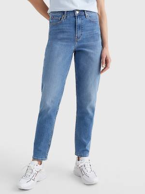 Denim Tommy Hilfiger Gramercy Mom High Rise Tapered Women's Jeans | TH574MPL