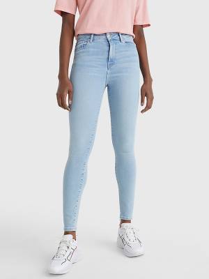 Denim Tommy Hilfiger Harlem High Rise Super Skinny Women's Jeans | TH214UOS