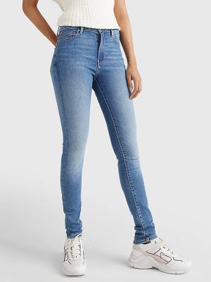 Denim Tommy Hilfiger Harlem High Rise Super Skinny TH Flex Women's Jeans | TH265NWB