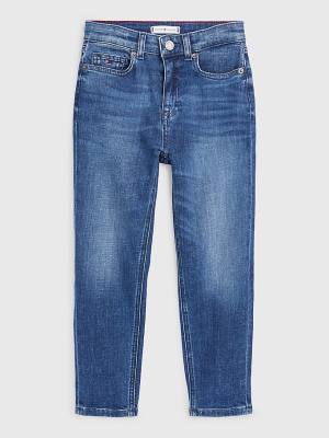 Denim Tommy Hilfiger High Rise Tapered Girls' Jeans | TH259VAL