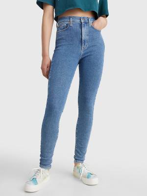 Denim Tommy Hilfiger Melany Ultra High Rise Super Skinny Women's Jeans | TH857ZCV