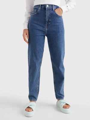 Denim Tommy Hilfiger Mom Ultra High Rise Tapered Women's Jeans | TH821KVM