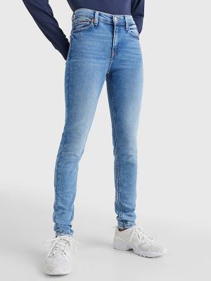 Denim Tommy Hilfiger Nora Mid Rise Skinny Faded Women's Jeans | TH346HZS