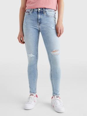 Denim Tommy Hilfiger Nora Mid Rise Skinny Ankle Women's Jeans | TH632ZTR