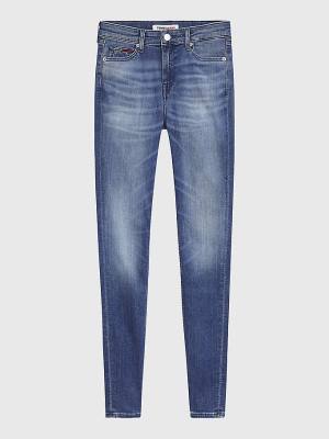 Denim Tommy Hilfiger Nora Mid Rise Skinny Faded Women's Jeans | TH964OPC