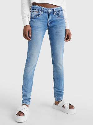 Denim Tommy Hilfiger Scarlett Low Rise Skinny Women's Jeans | TH152GHP