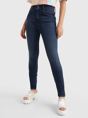 Denim Tommy Hilfiger Shape High Rise Skinny Women's Jeans | TH920SGQ